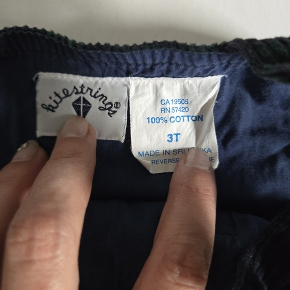 Kitestrings plaid overalls and OshKosh dino overall shorts size boys 3T - Picture 5 of 5